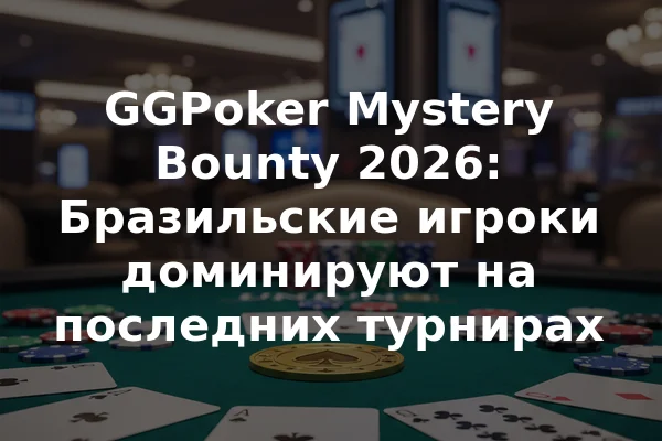GGPoker Mystery Bounty 2026: Бразильские игроки доминируют на последних турнирах