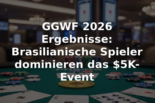 GGWF 2026 Ergebnisse: Brasilianische Spieler dominieren das $5K-Event