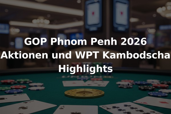 GOP Phnom Penh 2026 Aktionen und WPT Kambodscha Highlights