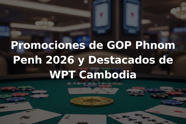 Promociones de GOP Phnom Penh 2026 y Destacados de WPT Cambodia