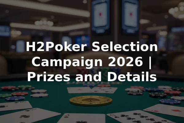 H2Poker Selection Campaign 2026 | Prizes and Details
