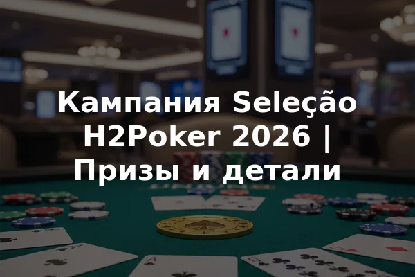 Кампания Seleção H2Poker 2026 | Призы и детали