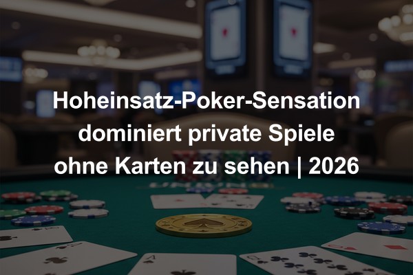 Hoheinsatz-Poker-Sensation dominiert private Spiele ohne Karten zu sehen | 2026