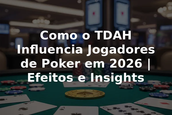 Como o TDAH Influencia Jogadores de Poker em 2026 | Efeitos e Insights