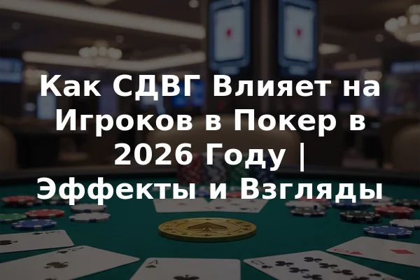Как СДВГ Влияет на Игроков в Покер в 2026 Году | Эффекты и Взгляды