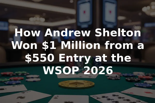 How Andrew Shelton Won $1 Million from a $550 Entry at the WSOP 2026