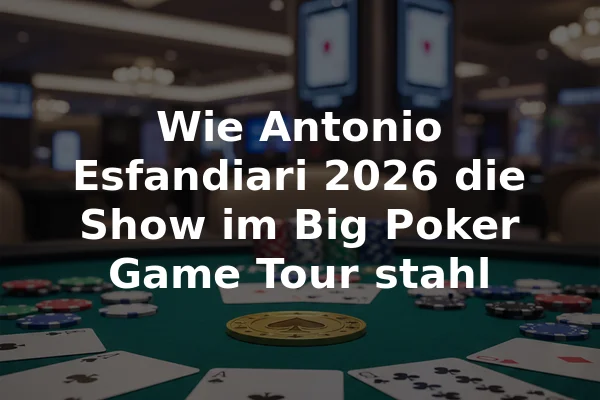 Wie Antonio Esfandiari 2026 die Show im Big Poker Game Tour stahl