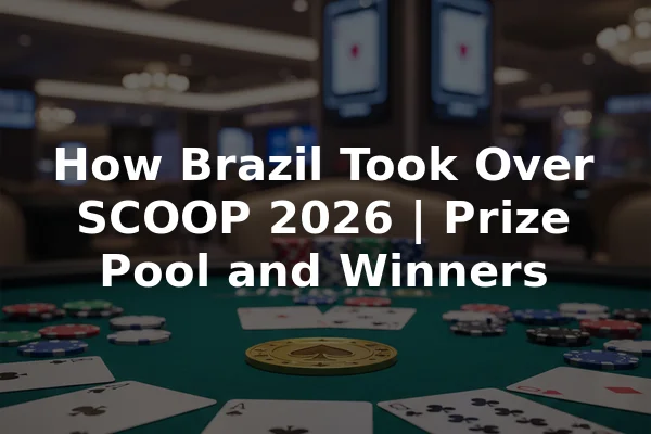 How Brazil Took Over SCOOP 2026 | Prize Pool and Winners