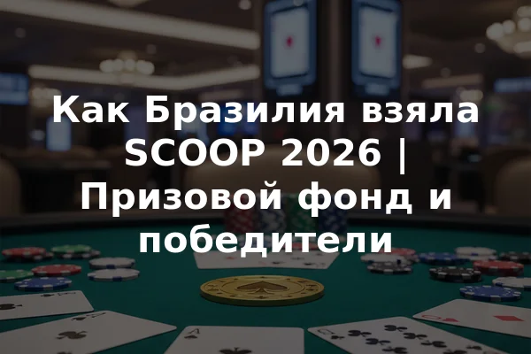 Как Бразилия взяла SCOOP 2026 | Призовой фонд и победители