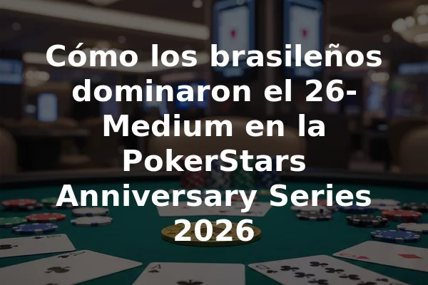 Cómo los brasileños dominaron el 26-Medium en la PokerStars Anniversary Series 2026