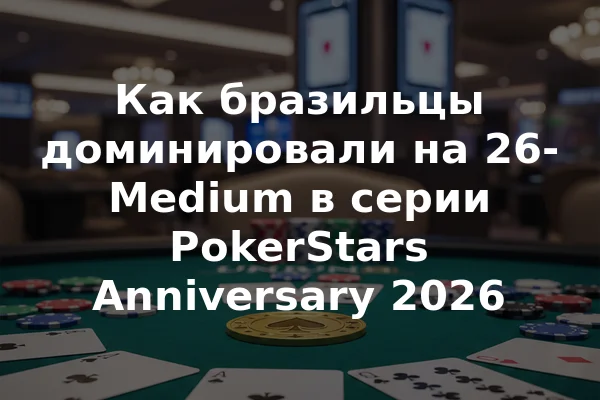Как бразильцы доминировали на 26-Medium в серии PokerStars Anniversary 2026
