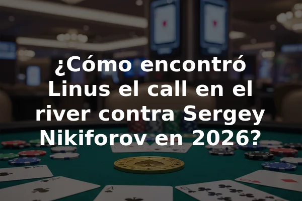 ¿Cómo encontró Linus el call en el river contra Sergey Nikiforov en 2026?