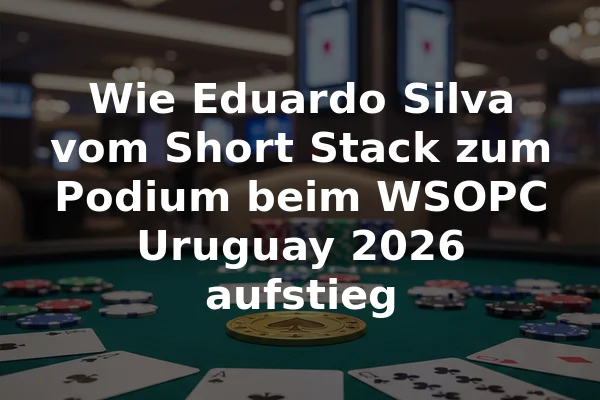 Wie Eduardo Silva vom Short Stack zum Podium beim WSOPC Uruguay 2026 aufstieg