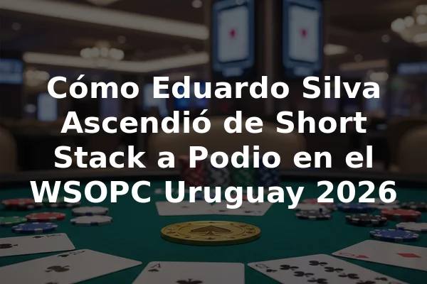 Cómo Eduardo Silva Ascendió de Short Stack a Podio en el WSOPC Uruguay 2026