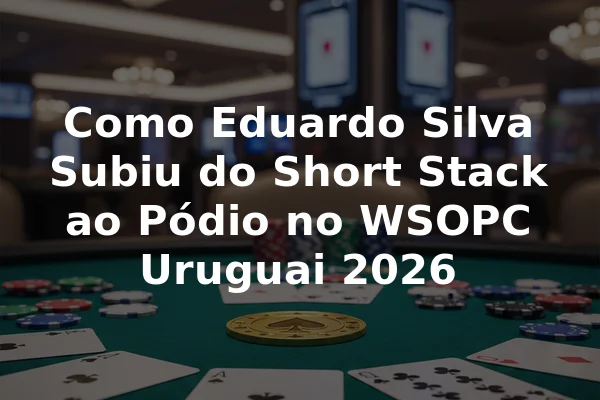 Como Eduardo Silva Subiu do Short Stack ao Pódio no WSOPC Uruguai 2026