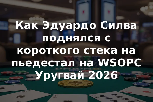 Как Эдуардо Силва поднялся с короткого стека на пьедестал на WSOPC Уругвай 2026