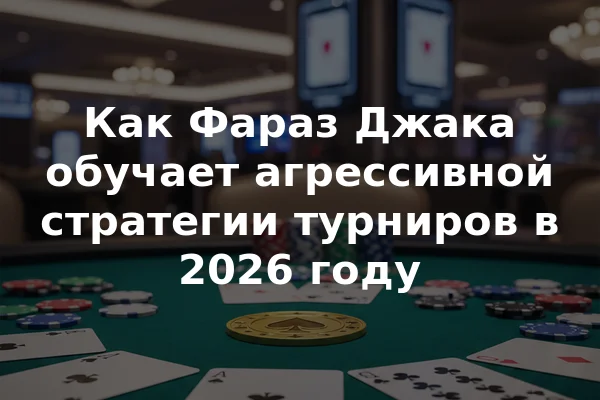 Как Фараз Джака обучает агрессивной стратегии турниров в 2026 году