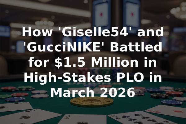 How 'Giselle54' and 'GucciNIKE' Battled for $1.5 Million in High-Stakes PLO in March 2026