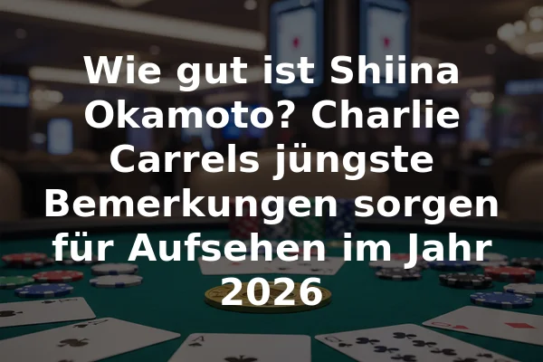 Wie gut ist Shiina Okamoto? Charlie Carrels jüngste Bemerkungen sorgen für Aufsehen im Jahr 2026
