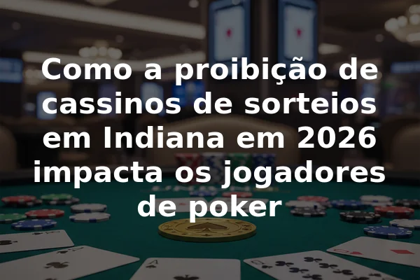 Como a proibição de cassinos de sorteios em Indiana em 2026 impacta os jogadores de poker