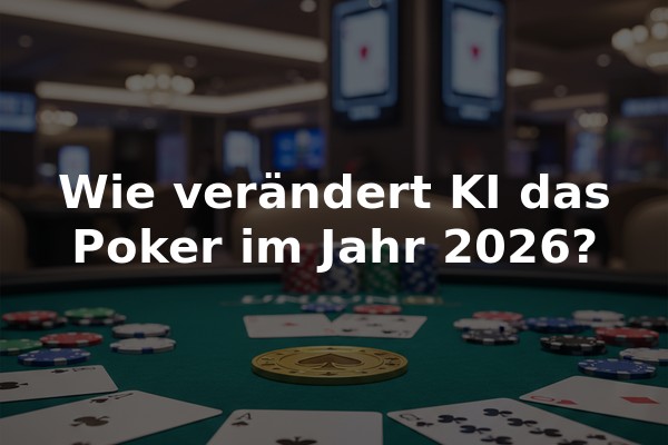 Wie verändert KI das Poker im Jahr 2026?
