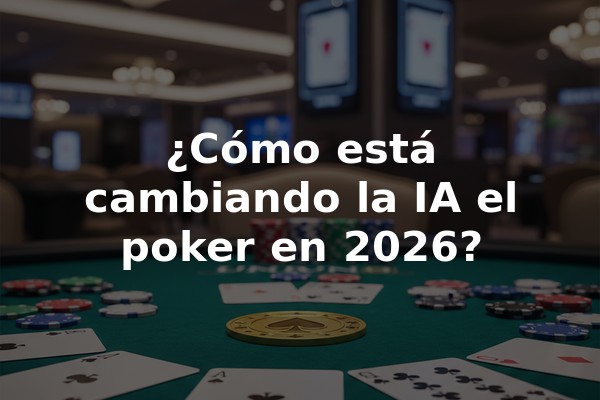 ¿Cómo está cambiando la IA el poker en 2026?