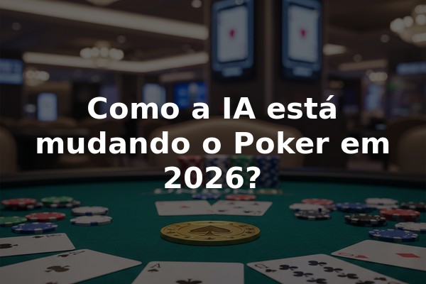 Como a IA está mudando o Poker em 2026?