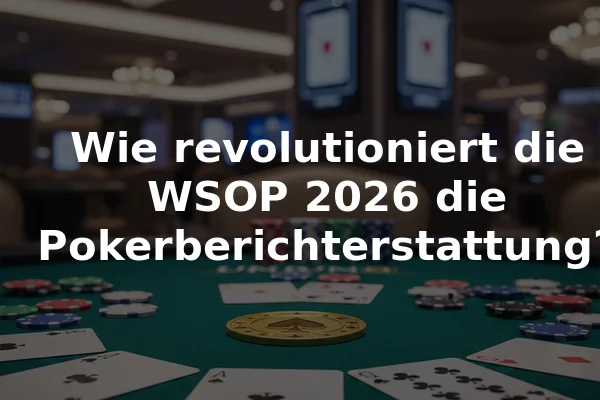 Wie revolutioniert die WSOP 2026 die Pokerberichterstattung?