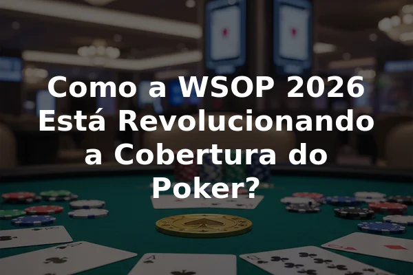 Como a WSOP 2026 Está Revolucionando a Cobertura do Poker?