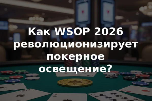 Как WSOP 2026 революционизирует покерное освещение?