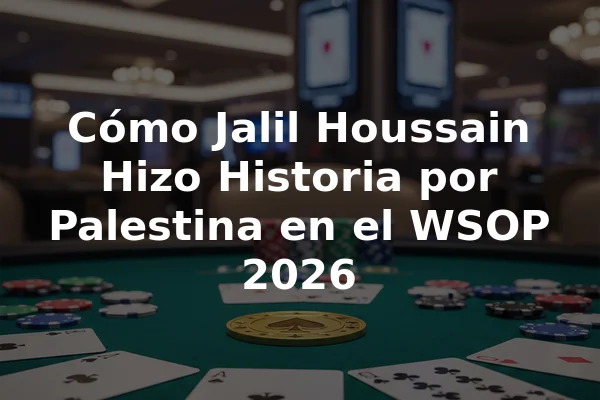 Cómo Jalil Houssain Hizo Historia por Palestina en el WSOP 2026