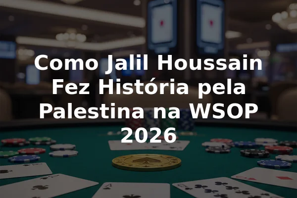 Como Jalil Houssain Fez História pela Palestina na WSOP 2026