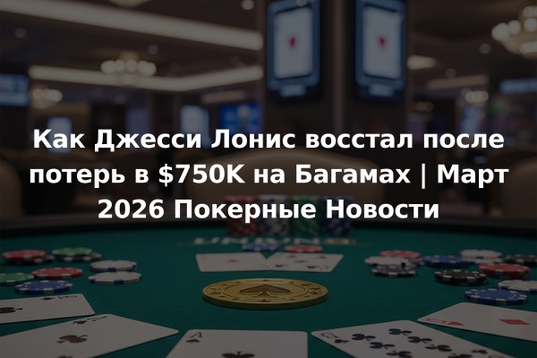 Как Джесси Лонис восстал после потерь в $750K на Багамах | Март 2026 Покерные Новости
