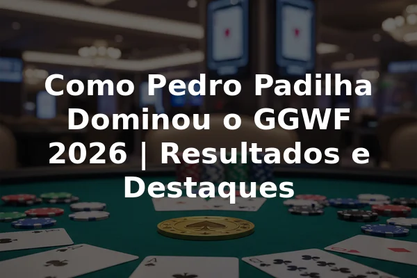 Como Pedro Padilha Dominou o GGWF 2026 | Resultados e Destaques