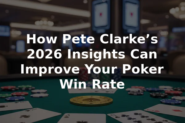 How Pete Clarke’s 2026 Insights Can Improve Your Poker Win Rate