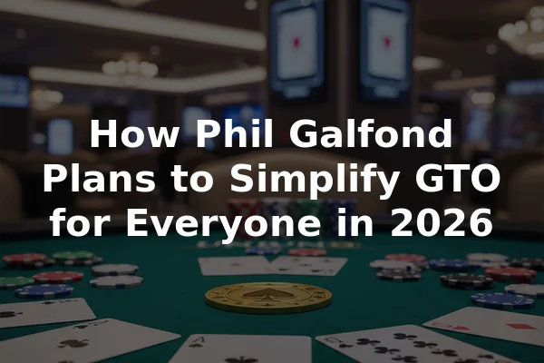 How Phil Galfond Plans to Simplify GTO for Everyone in 2026
