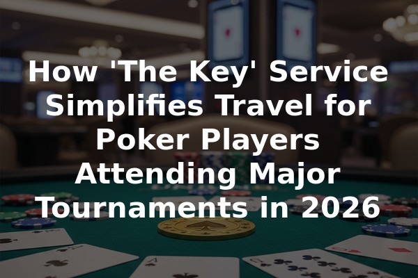 How 'The Key' Service Simplifies Travel for Poker Players Attending Major Tournaments in 2026