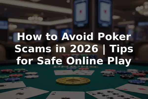 How to Avoid Poker Scams in 2026 | Tips for Safe Online Play