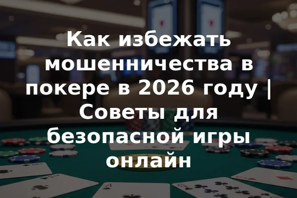 Как избежать мошенничества в покере в 2026 году | Советы для безопасной игры онлайн