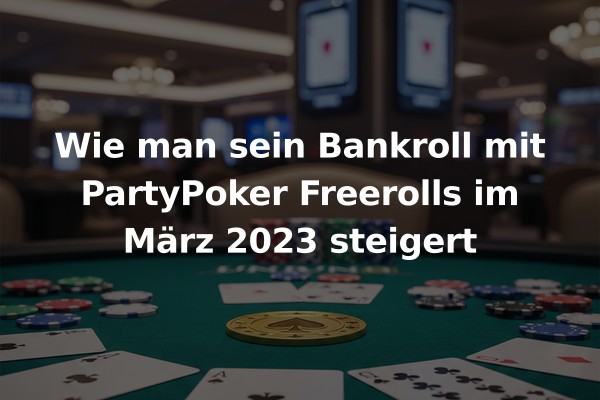 Wie man sein Bankroll mit PartyPoker Freerolls im März 2023 steigert
