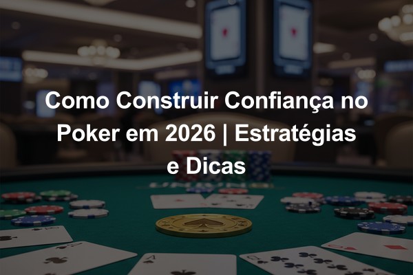 Como Construir Confiança no Poker em 2026 | Estratégias e Dicas