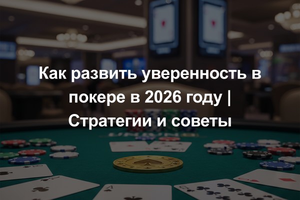 Как развить уверенность в покере в 2026 году | Стратегии и советы