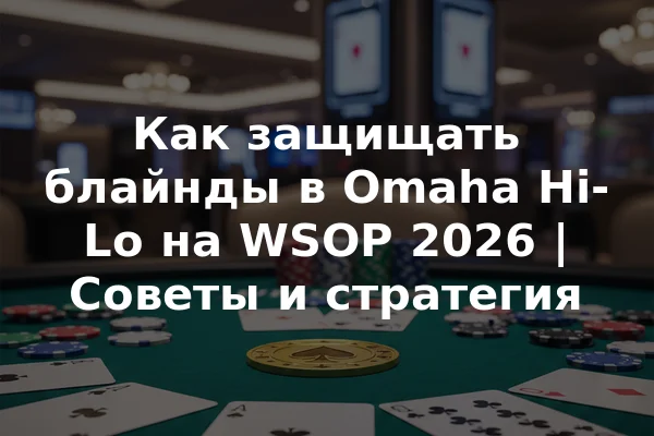 Как защищать блайнды в Omaha Hi-Lo на WSOP 2026 | Советы и стратегия