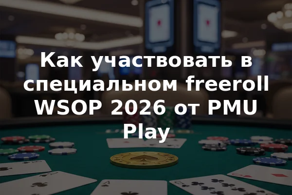 Как участвовать в специальном freeroll WSOP 2026 от PMU Play