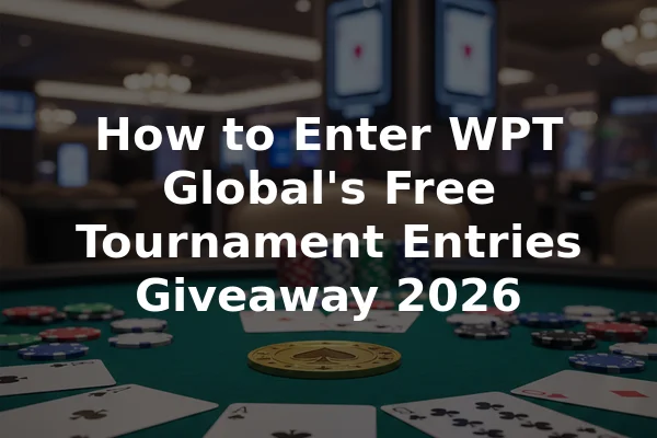 How to Enter WPT Global's Free Tournament Entries Giveaway 2026