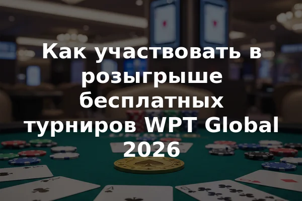 Как участвовать в розыгрыше бесплатных турниров WPT Global 2026