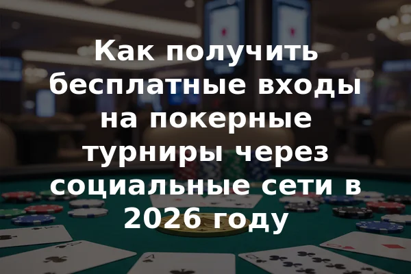 Как получить бесплатные входы на покерные турниры через социальные сети в 2026 году