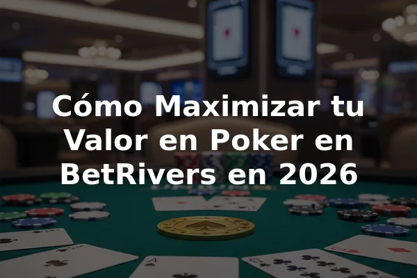 Cómo Maximizar tu Valor en Poker en BetRivers en 2026