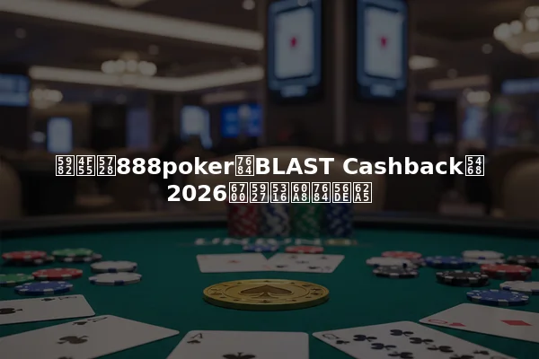 如何在888poker的BLAST Cashback周2026最大化您的回报