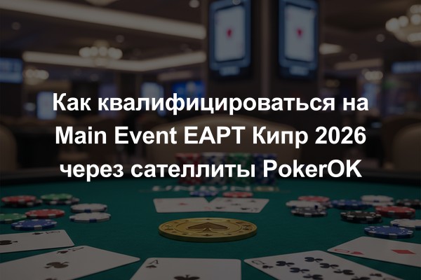 Как квалифицироваться на Main Event EAPT Кипр 2026 через сателлиты PokerOK